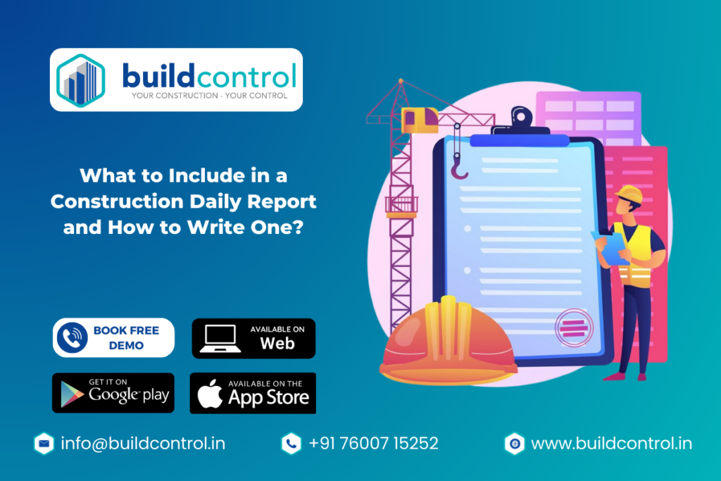 Construction Daily Report App - buildcontrol