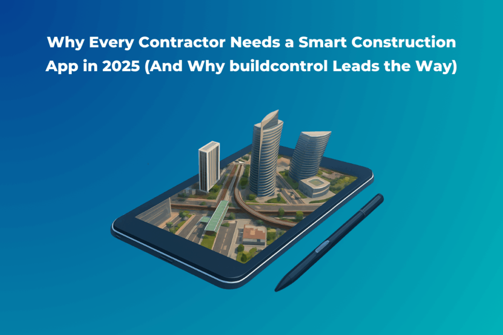Why Every Contractor Needs a Smart Construction App in 2025 (And Why buildcontrol Leads the Way) FI